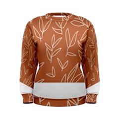 Pattern T- Shirtfloral Leaves Grid Pattern 1 T- Shirt Women s Sweatshirt by maxcute