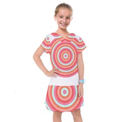 Pop Art T- Shirt Pop Mod Circles #3 T- Shirt Kids  Drop Waist Dress by maxcute
