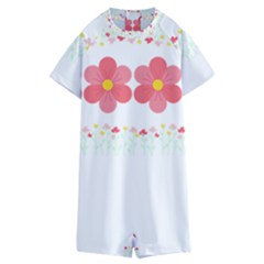 Spring T- Shirt Spring Flowers T- Shirt Kids  Boyleg Half Suit Swimwear by maxcute