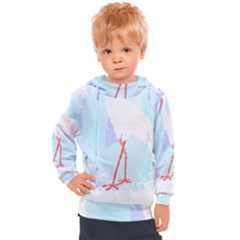 Stork Baby T- Shirtstork T- Shirt Kids  Hooded Pullover by maxcute