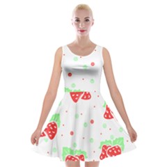 Strawberry T- Shirt S T R A W B E R R Y P A T T E R N T- Shirt Velvet Skater Dress by maxcute
