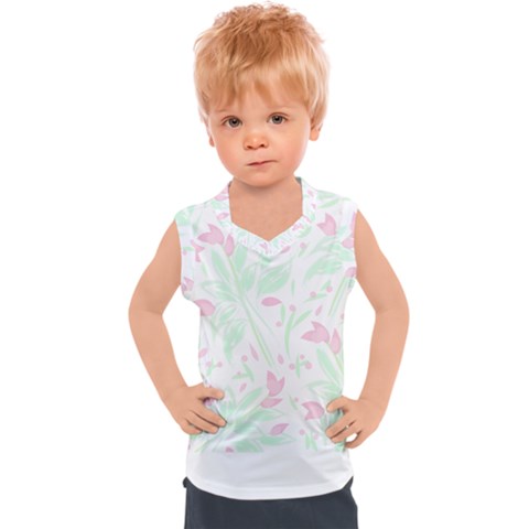 Tropical Island T- Shirt Pattern Love Collection Kids  Sport Tank Top by maxcute
