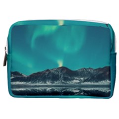 Blue And Green Sky And Mountain Make Up Pouch (medium) by Jancukart