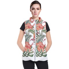 Tropical T- Shirt Tropical Fashion Florealense T- Shirt Women s Puffer Vest by maxcute