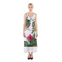 Tropical T- Shirt Tropical Graceful Anomaliflor T- Shirt Sleeveless Maxi Dress by maxcute