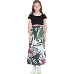 Tropical T- Shirt Tropical Handsome Sprout T- Shirt Kids  Flared Maxi Skirt by maxcute