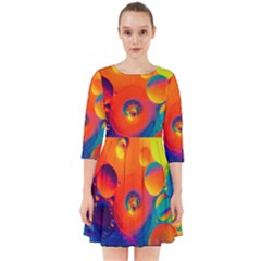 Colorfull Pattern Smock Dress by artworkshop