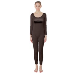 Mahogany Muse Long Sleeve Catsuit by HWDesign