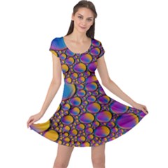 Bubble Color Cap Sleeve Dress by artworkshop