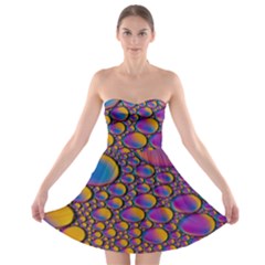 Bubble Color Strapless Bra Top Dress by artworkshop