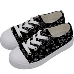 Background Graphic Abstract Pattern Kids  Low Top Canvas Sneakers by Ravend