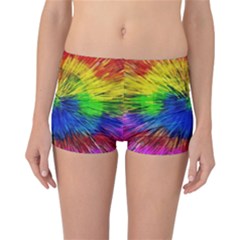 Colour Background Structure Lines Explosion Pop Reversible Boyleg Bikini Bottoms by Pakemis