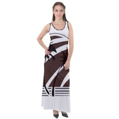 Palm Tree Design-01 (1) Sleeveless Velour Maxi Dress by thenyshirt