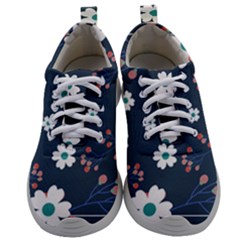 Floral Digital Background Mens Athletic Shoes