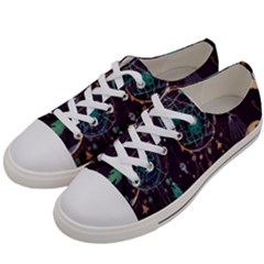 Bohemian  Stars, Moons, And Dreamcatchers Women s Low Top Canvas Sneakers