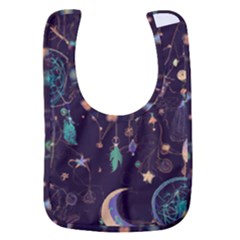 Bohemian  Stars, Moons, And Dreamcatchers Baby Bib by HWDesign