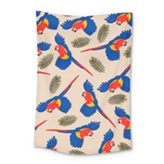 Bird Animals Parrot Pattern Small Tapestry
