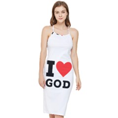 I Love God Bodycon Cross Back Summer Dress by ilovewhateva