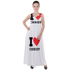 I Love Christ Empire Waist Velour Maxi Dress by ilovewhateva