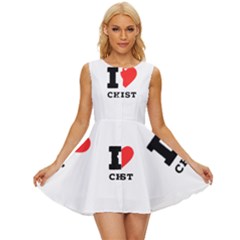 I Love Christ Sleeveless Button Up Dress by ilovewhateva