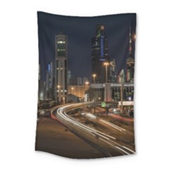 Skyscrapers Buildings Skyline Small Tapestry by Ravend