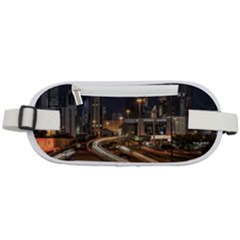 Skyscrapers Buildings Skyline Rounded Waist Pouch by Ravend