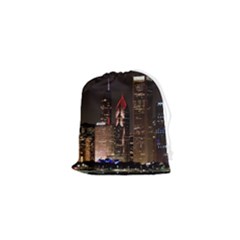 Chicago City Architecture Downtown Drawstring Pouch (xs) by Ravend