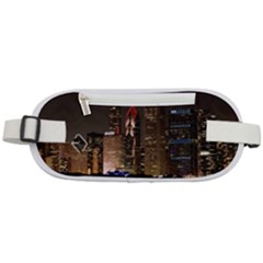 Chicago City Architecture Downtown Rounded Waist Pouch by Ravend