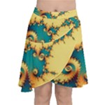Fractal Art Fractals Digital Art Chiffon Wrap Front Skirt