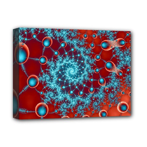Fractal Pattern Background Deluxe Canvas 16  X 12  (stretched)  by Uceng