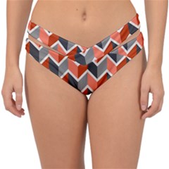 Colorful Zigzag Pattern Wallpaper Free Vector Double Strap Halter Bikini Bottoms by artworkshop