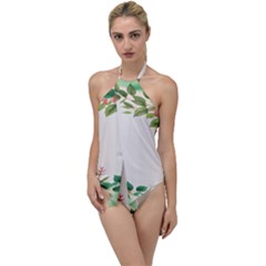 Watercolor Flower Go With The Flow One Piece Swimsuit by artworkshop