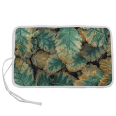 Colored Close Up Plants Leaves Pattern Pen Storage Case (s) by dflcprintsclothing