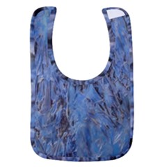 Blue Abstract Texture Print Baby Bib by dflcprintsclothing