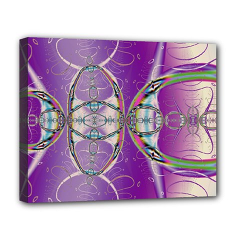 Abstract Colorful Art Pattern Design Fractal Deluxe Canvas 20  X 16  (stretched)