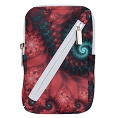 Fractal Spiral Vortex Pattern Art Digital Belt Pouch Bag (small)