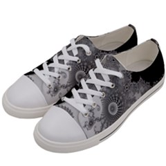 Apple Males Almond Bread Abstract Mathematics Women s Low Top Canvas Sneakers by Ravend