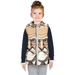 Ai Generated Psychotherapist Psychology Therapy Kids  Hooded Puffer Vest by danenraven