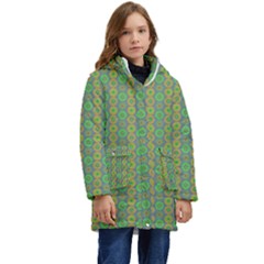 Geometry Kid s Hooded Longline Puffer Jacket by Sparkle