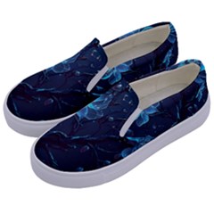 Ai Generated Cherry Blossom Blossoms Art Kids  Canvas Slip Ons