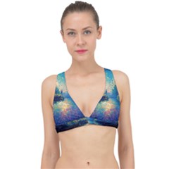 Oil Painting Night Scenery Fantasy Classic Banded Bikini Top by Ravend