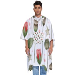 Poppies Red Poppies Red Flowers Men s Hooded Rain Ponchos by Ravend