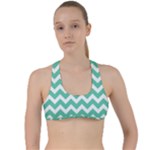 Chevron Pattern Gifts Criss Cross Racerback Sports Bra