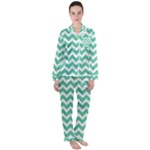 Chevron Pattern Gifts Women s Long Sleeve Satin Pajamas Set	
