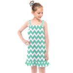 Chevron Pattern Gifts Kids  Overall Dress