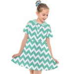 Chevron Pattern Gifts Kids  Short Sleeve Shirt Dress
