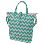Chevron Pattern Gifts Buckle Top Tote Bag