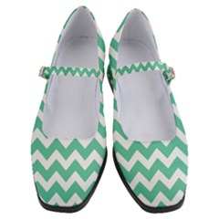 Chevron Pattern Gifts Women s Mary Jane Shoes by GardenOfOphir