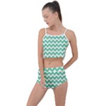 Chevron Pattern Gifts Summer Cropped Co-Ord Set