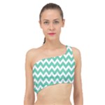 Chevron Pattern Gifts Spliced Up Bikini Top 